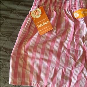 Pink Striped Women's Shorts